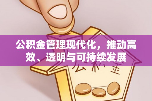唐山公积金管理现代化，推动高效、透明与可持续发展