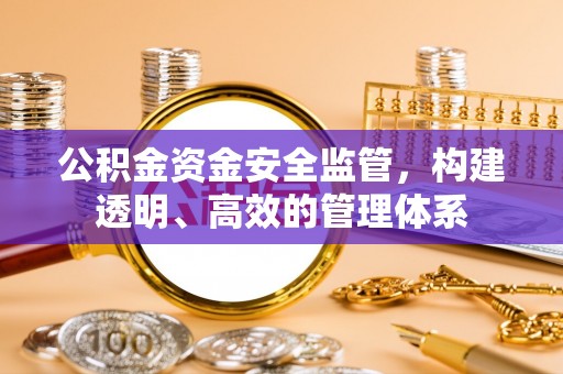 唐山公积金资金安全监管，构建透明、高效的管理体系